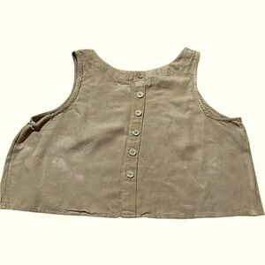 Sz L canvas like crop top Joana